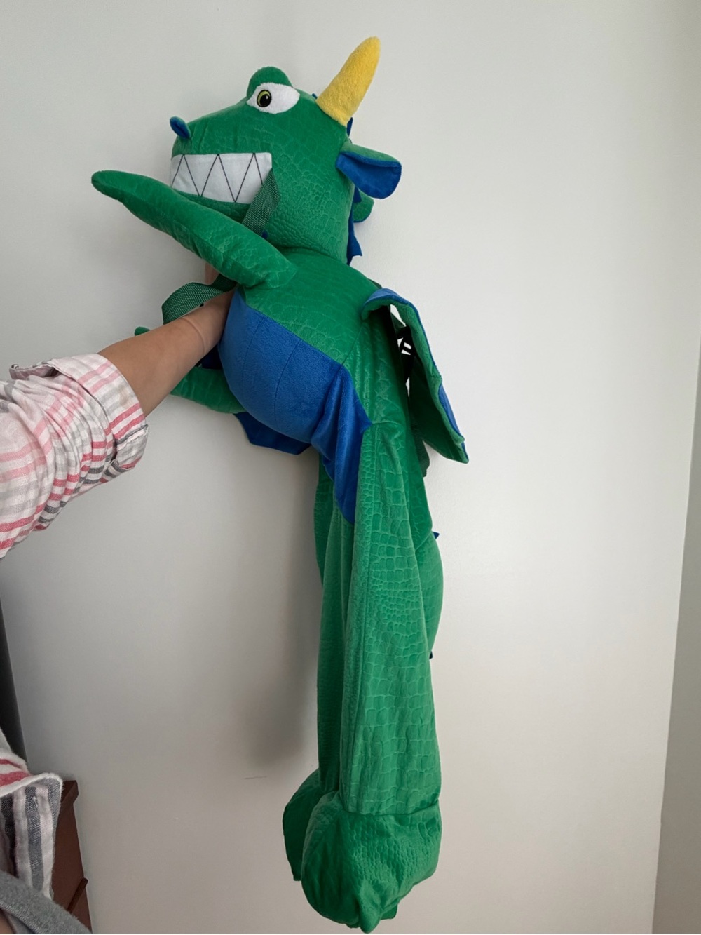 Dragon Rider Toddler Costume Hyde & EEK Halloween Kids Green Plush One Size - Picture 6 of 8
